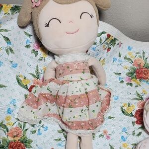 Adorable Pink and Cream Doll